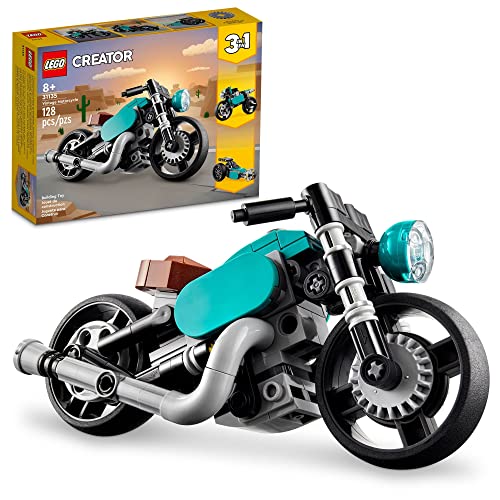LEGO Creator 3-in-1 Vintage Motorcycle Set 31135 - Classic Motorcycle Toy
