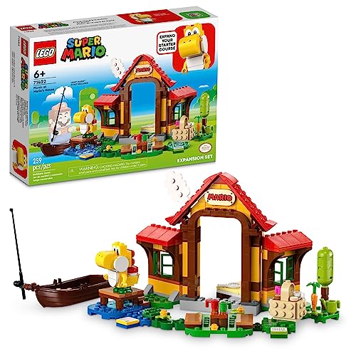 LEGO Super Mario Picnic at Mario’s House Expansion Set 71422, Collectible Playset