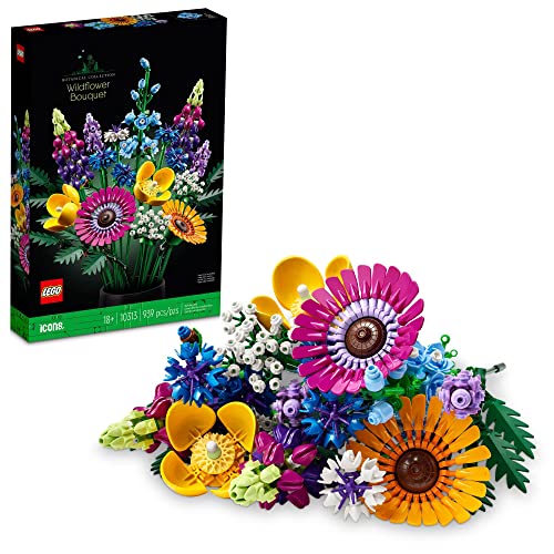 LEGO Icons Wildflower Bouquet 10313 Set - Artificial Flowers