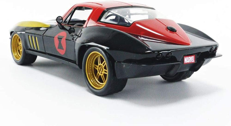 JADA Marvel | 1966 Chevy Corvette Stingray with Black Widow | 1:24