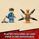 LEGO NINJAGO Jay’s Thunder Dragon EVO 71760 - Toy Figure and Viper Snake Set