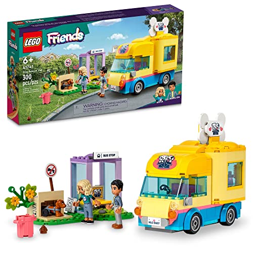 LEGO Friends Dog Rescue Van 41741 Building Toy - Mobile Rescue Center Playset