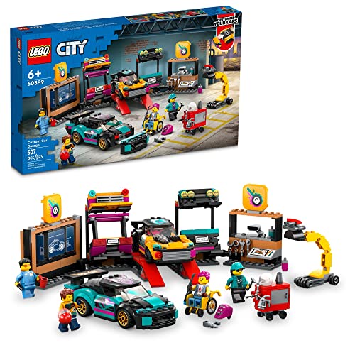 LEGO City Custom Car Garage 60389, Toy Garage Building Set