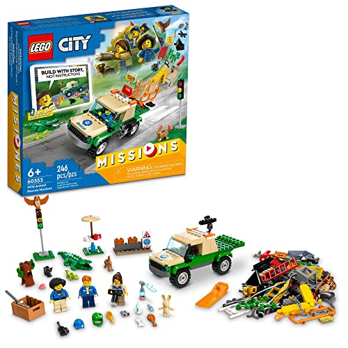 LEGO City Wild Animal Rescue Missions 60353 Interactive Digital Building Toy Set