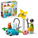 LEGO DUPLO Town Wind Turbine and Electric Car 10985 Early Development Building Toy