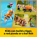 Lego Creator 3 in 1 Majestic Tiger to Panda or Koi Fish Set 31129