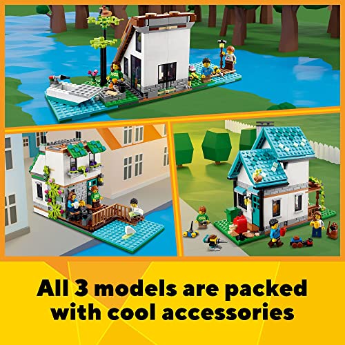 LEGO Creator 3 in 1 Cozy House Toy Set 31139 Model Building Kit