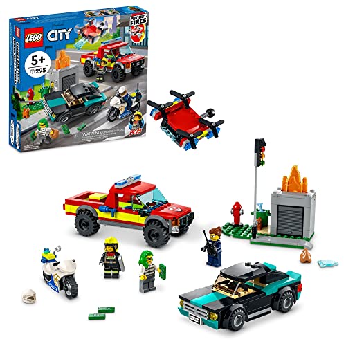 LEGO City Fire Rescue & Police Chase Building Set 60319