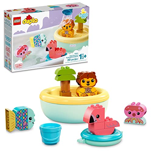 LEGO DUPLO Bath Time Fun: Floating Animal Island 10966 Bath Toy for Babies and Toddlers