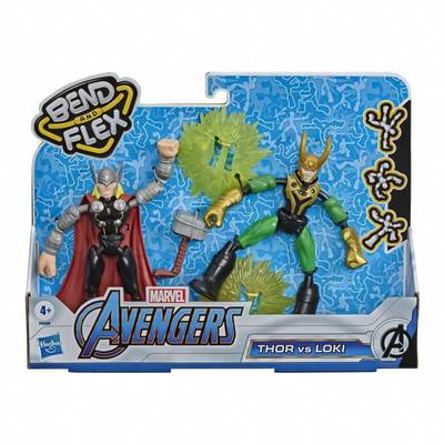 Hasbro | Bend and Flex | Avengers Marvel | Play set Thor vs Loki