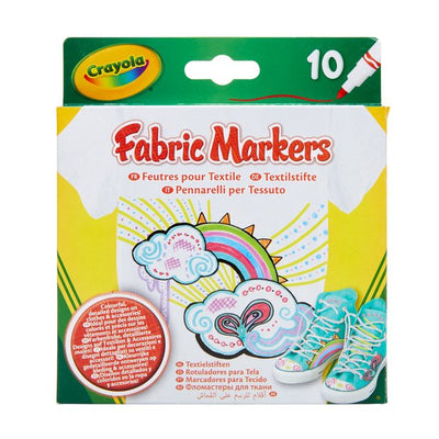 Crayola | Set of markers | For drawing on fabric 10 pcs