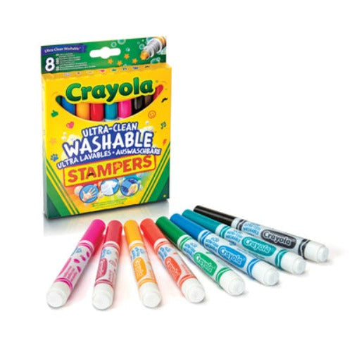 Crayola | Set of markers | Ultra-clean washable with stamps 8 pcs