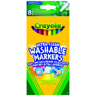 Crayola | Set of markers | Thin line line (ultra-clean washable) 8 pcs