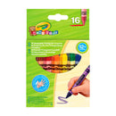 Crayola | Set of wax chalk | Triangular wax crayons for kids, 16 pcs