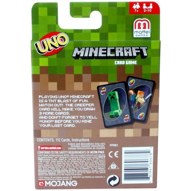 Mattel UNO - Minecraft - Family Card Game - FPD61