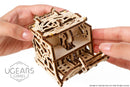 Ugears Dice Keeper: Mechanical Wooden Dice Chest for Tabletop Games