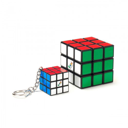 Rubik's 3x3 puzzle set Classic Pack - Cube and mini cube (with ring)