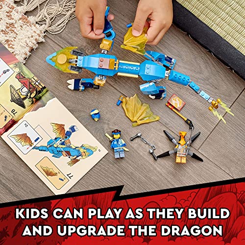 LEGO NINJAGO Jay’s Thunder Dragon EVO 71760 - Toy Figure and Viper Snake Set