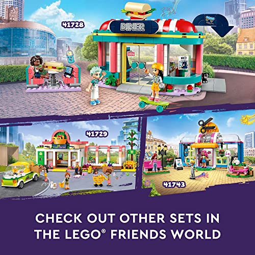 LEGO Friends Heartlake Downtown Diner 41728 Building Toy, Restaurant Playset