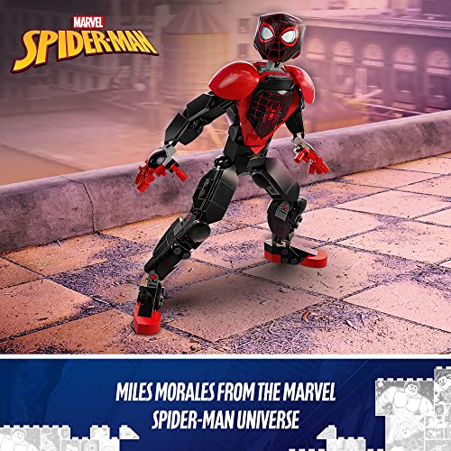 LEGO Marvel Miles Morales Figure Set, 76225 Fully Articulated Spider-Man Action Toy, Super Hero Movie Collectible