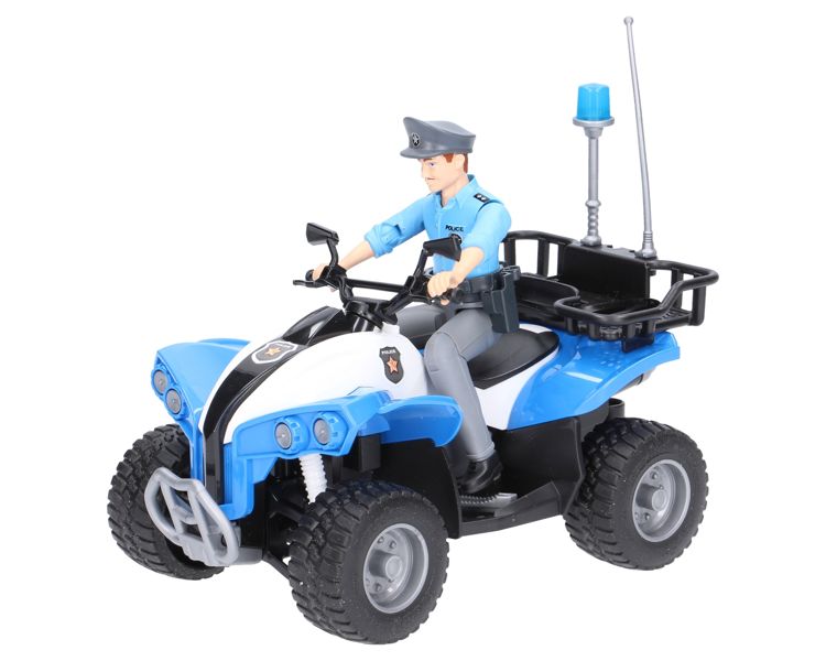 BRUDER | Police machine | Police quad bike + police man figure | 1:16