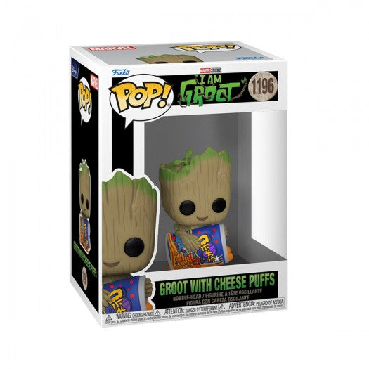 Funko Pop! Marvel: I Am Groot - Groot with Cheese Puffs