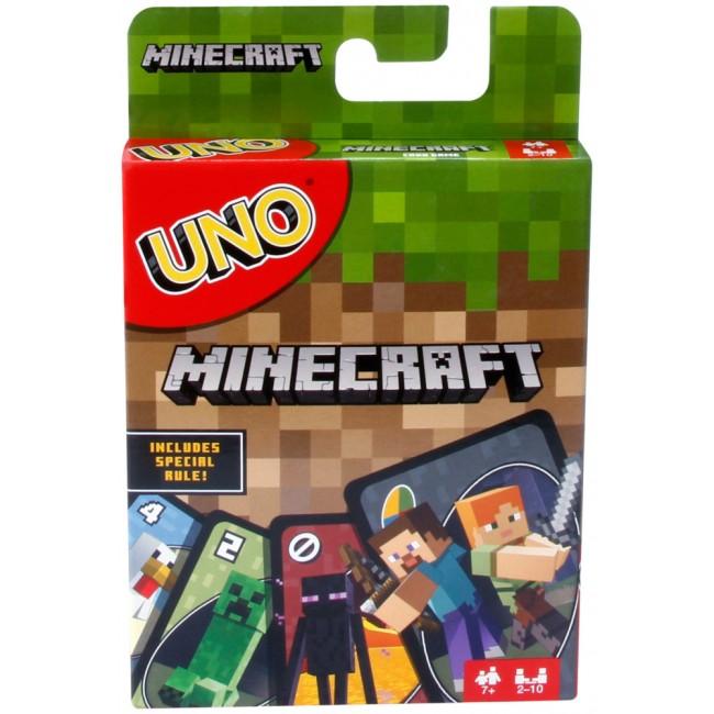 Mattel UNO - Minecraft - Familienkartenspiele FPD61