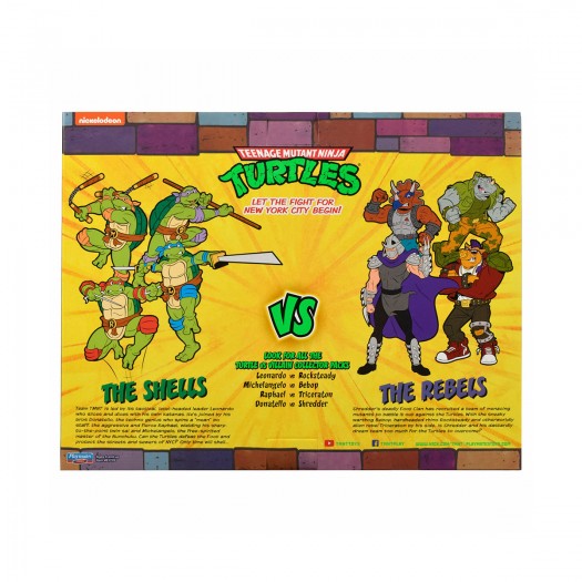 TMNT Action Figure Set - Leonardo vs. Rocksteady