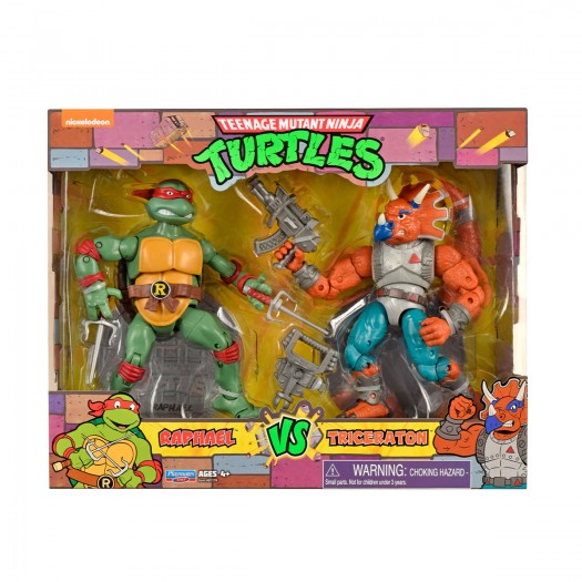 TMNT Raphael vs. Triceraton Figure Set