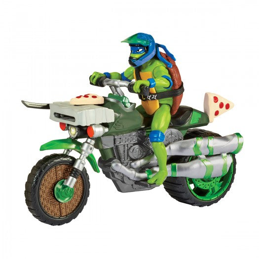 TMNT Combat vehicle with figure - Leonardo on a motorcycle