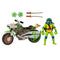 TMNT Combat vehicle with figure - Leonardo on a motorcycle