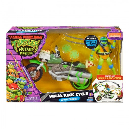 TMNT Combat vehicle with figure - Leonardo on a motorcycle