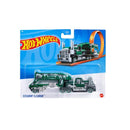 Hot Wheels: Trucks - Steamin' Gleamin die-cast toy truck with steam-powered engine design and detachable trailer.