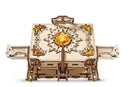 UGEARS The Amber Box - 3D Mechanical Wooden Puzzle with Amber Inclusions