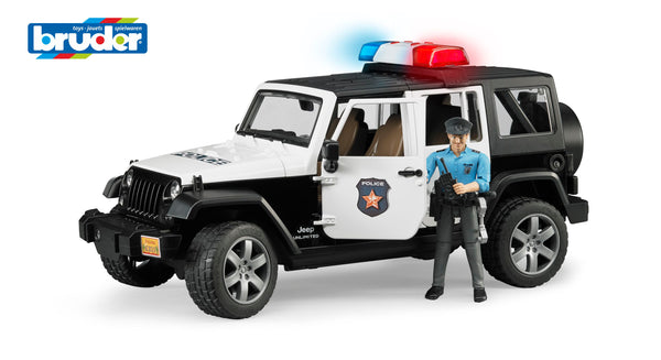 BRUDER | Police machine | Jeep Wrangler Unlimited Rubicon Police + figurine | 1:16