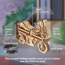 UGEARS Moto Compact Folding Scooter - 3D Mechanical Model