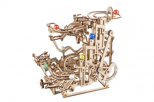 UGEARS - Mechanical Wooden Models - Marble Run Tiered Hoist model kit