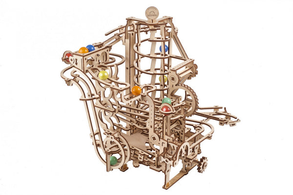 UGEARS - Mechanical Wooden Models - Marble Run Spiral Hoist model ki