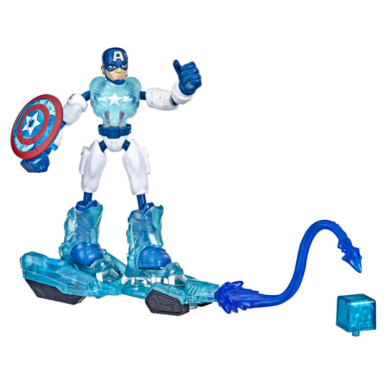Hasbro | Bend and Flex | Avengers Marvel | Play Set Captain America