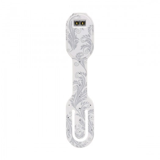 Flexilight Rechargeable flashlight bookmark - White flowers