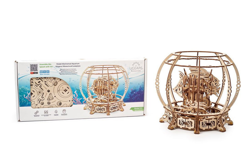 UGEARS - Mechanical Wooden Models - Mechanical Aquarium model kit