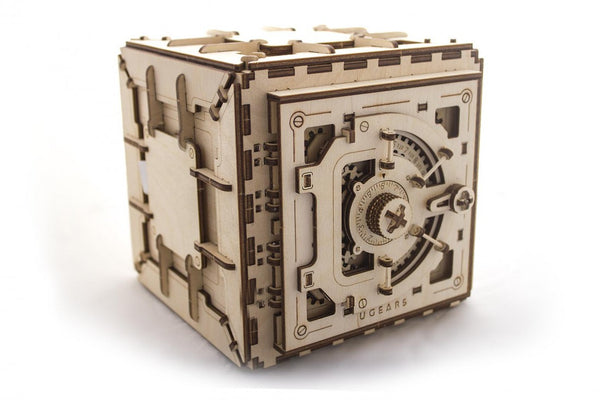 UGEARS - Mechanical Wooden Models - Safe mechanical model kit and puzzle box