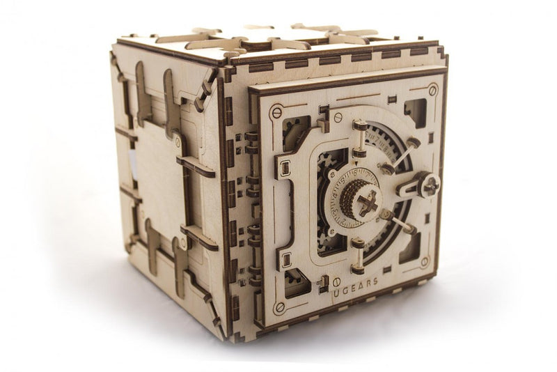 UGEARS - Mechanical Wooden Models - Safe mechanical model kit and puzzle box