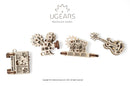 UGEARS - Modelos mecánicos de madera - U-Fidgets-Creation. Conjunto de 4...