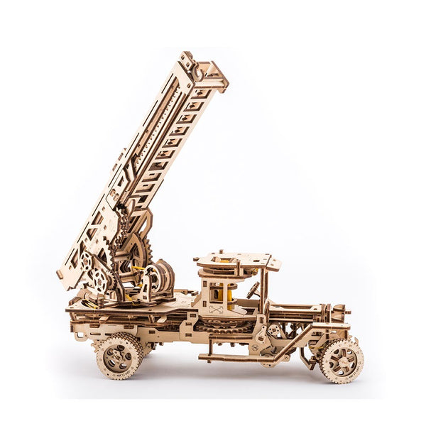 UGEARS - Mechanical Wooden Models - Fire Ladder mechanical model kit