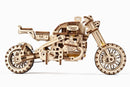 UGEARS | Scrambler UGR-10 Motor Bike with sidecar | Mechanical Wooden Model