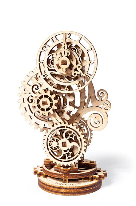 UGEARS – Mechanische Holzmodelle – Steampunk-Uhrenmodellbausatz