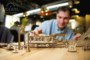 Ugears Mechanical Wooden Tram Line 3D Puzzle - Part of the Mechanical Town Series