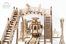 Ugears Mechanical Wooden Tram Line 3D Puzzle - Part of the Mechanical Town Series