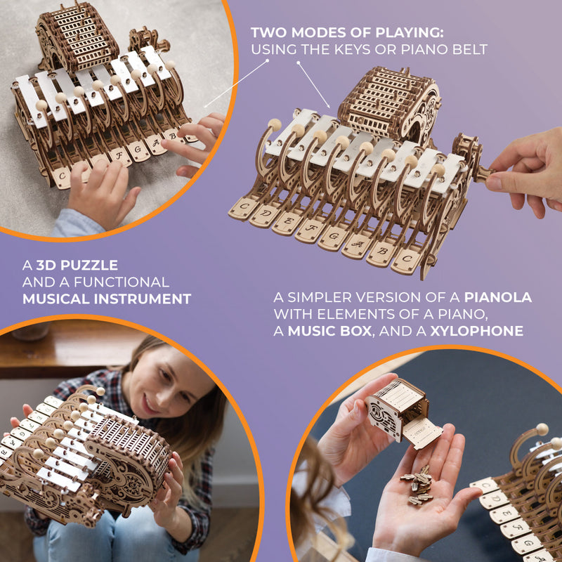 UGEARS | Mechanical Celesta | Mechanical Wooden Model